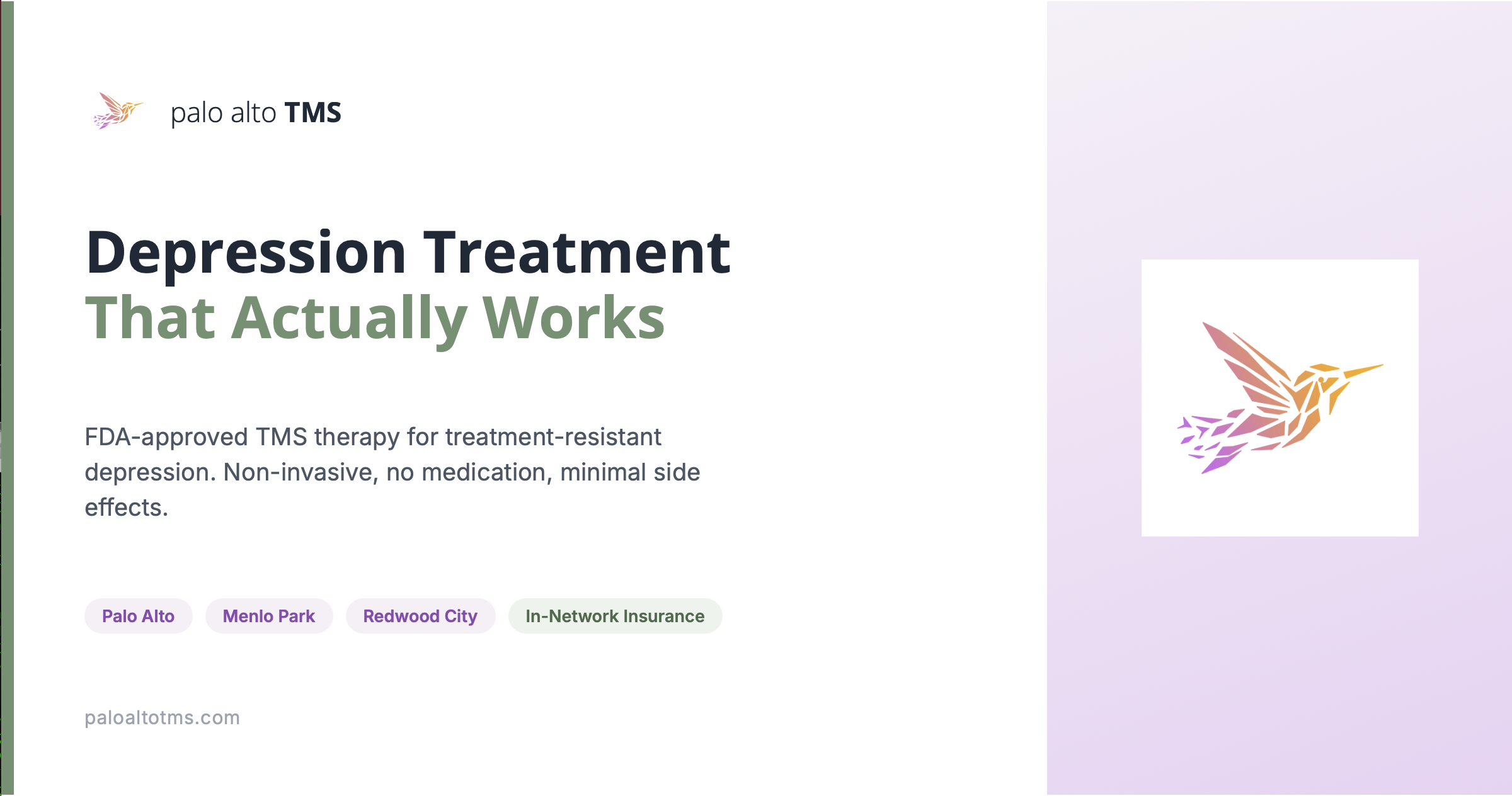 Palo Alto TMS - TMS Clinic in Menlo Park, CA